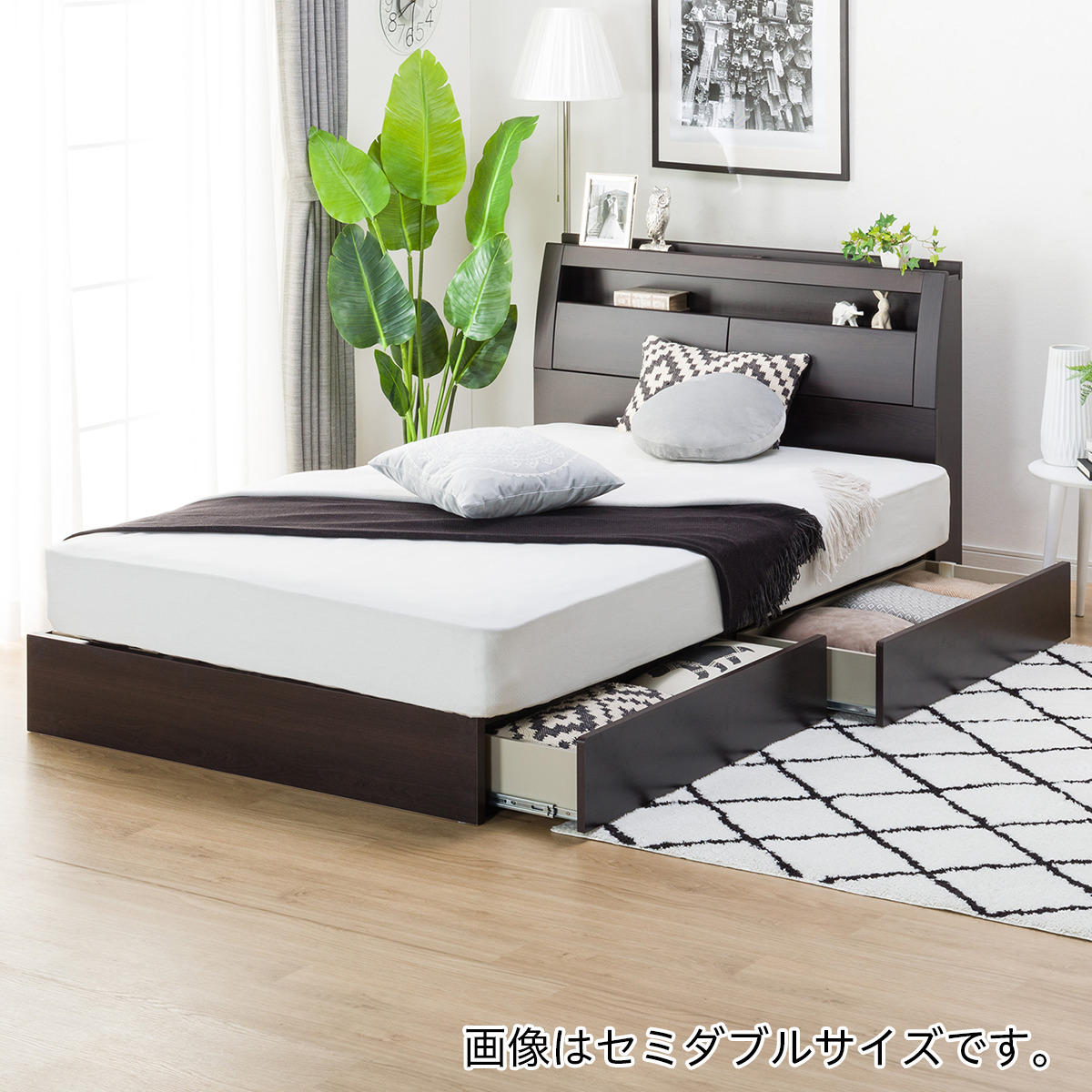 ニトリ ベットセット フレーム マットレス クイーンサイズ 家具 寝具 